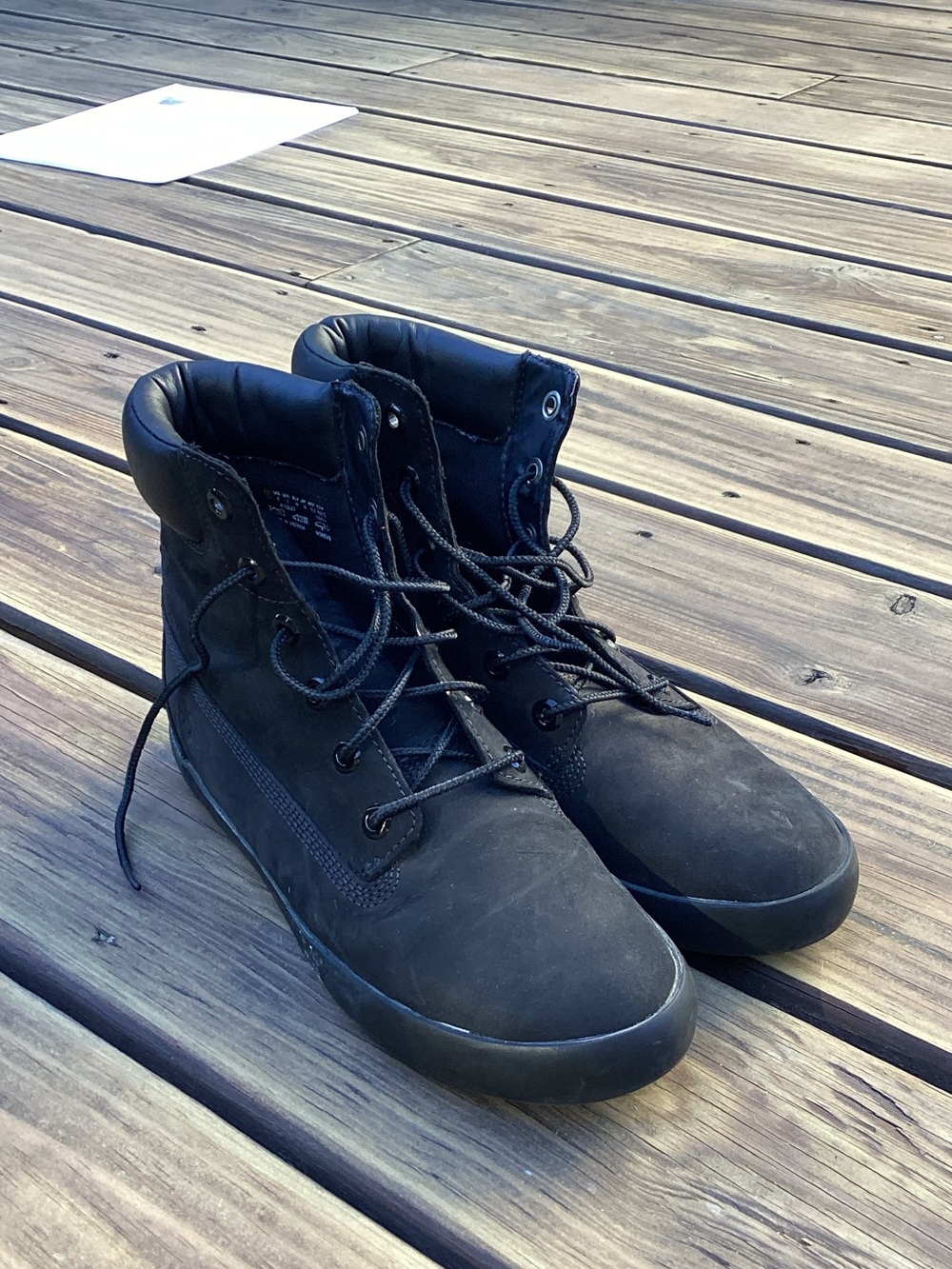 Timberland Men's Black High-Top Lace-Up Boots